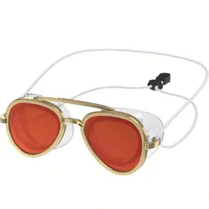 OUTDOOR The Adult Sunny Goggles, Comfort, Clear Vision, Ultimate Swim Experience , chic Sunglass , Featuring Mirrored Lenses, Provide  Look, UV Protection  Orange pool accessory wide view swimming goggles