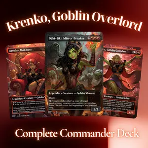 Krenko, Goblin Overlord | EDH Commander 100 Card Deck + Tokens | Custom MTG Proxy
