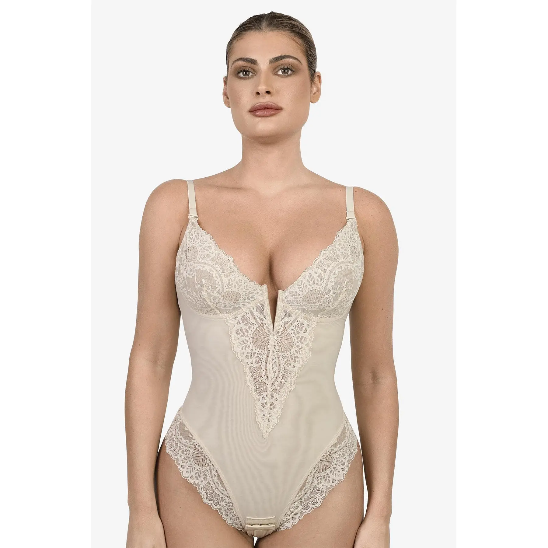 Thong Bodysuit-Light Skin