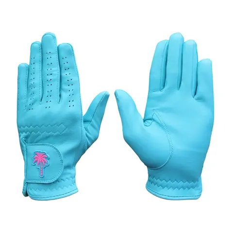 Palm Tree Golf Glove Men's Premium 100% AAA Cabretta Leather Comfortable Grip