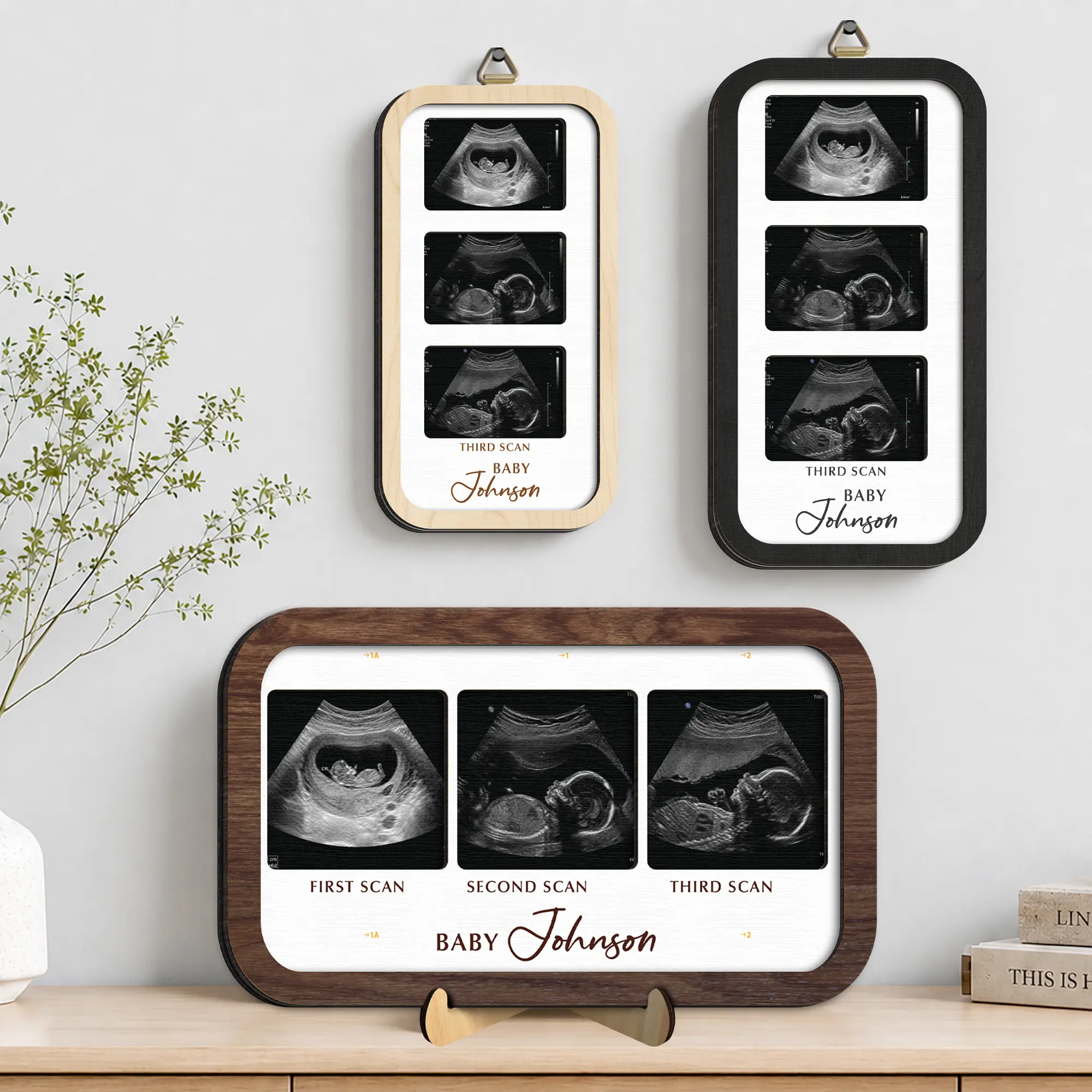 Personalised My First Scan Frame 8", Utrasound Frame, Baby Announcement Gift, Wedding Stuff, Gifts for Girlfriend, Anniversary Gift for Him, Gifts for Boyfriend