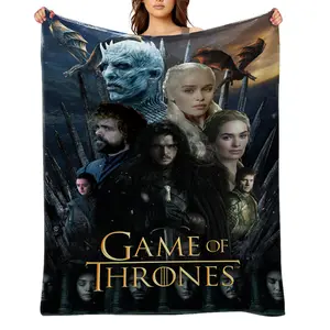 game-of-thrones-Flannel Throw Blanket for Girls Boys- Ultra Soft, Anti-Shrink & Wrinkle-Resistant ,Quick-Dry, Machine Washable Cozy Throw ,Perfect Gift for Kids Adults A-40