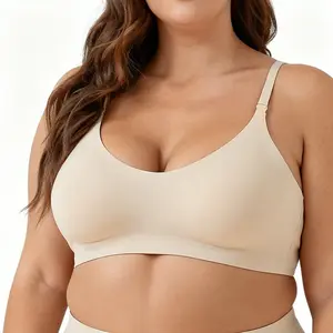 Bras for Women No Underwire Seamless Oversized Everyday Bra Comfort Wireless Padded Soft Support Bralette