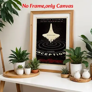 Minimalist Wall Arts Inception Posters, Movie Canvas Prints, Film Wall Decor, Canvas Art Print, Living Room, Bedroom, Office, Gift, Unframed