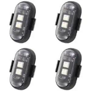 Magnetic LED Strobe Lights with Remote Control  multi Colors Wireless Anti Collision Rechargeable Emergency Flashing Lights for Cars Motorcycle Bike Drone Scooter