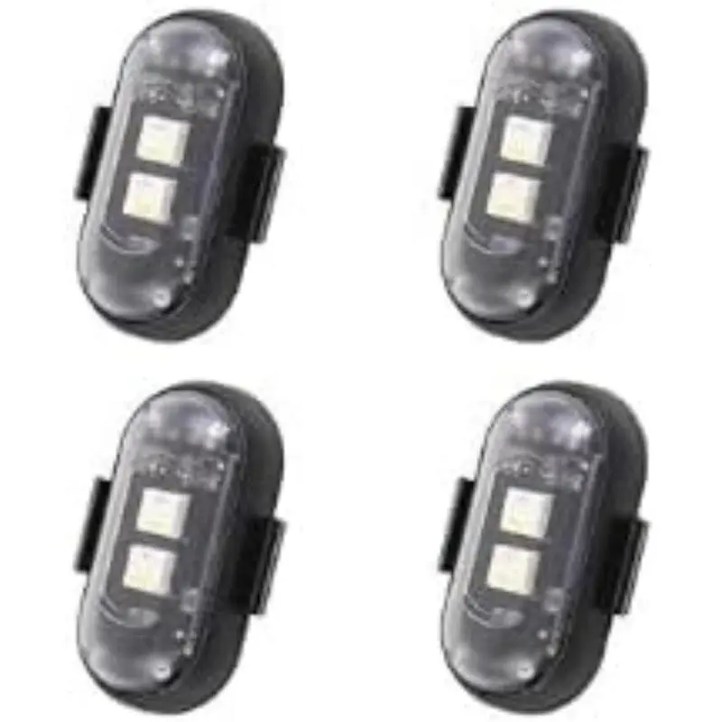 Magnetic LED Strobe Emergency Warning Lights, Wireless Rechargeable Multi-Color with Remote Control, Compact Size Anti-Collision Lights for Cars, Motorcycles
