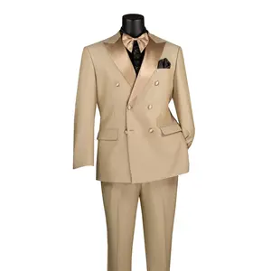 Modern Formal Statement Wear Double-Breasted Tuxedo Suit
