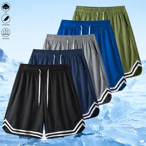 Men’s 5-pack drawstring shorts with pockets, sporty casual style, suitable for running, training, and fitness, a great casual gift
