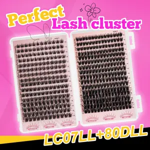 432PCS 5D Messy False Eyelash Extension Set, Multi Style Mixed Set, Fluffy D-Roll, Natural Appearance, Curly, Thick, Soft, Lightweight False Eyelash, Durable, Ultra Light, Ultra Soft, Reusable for Beginners, Used at Home, Daily Life, Party