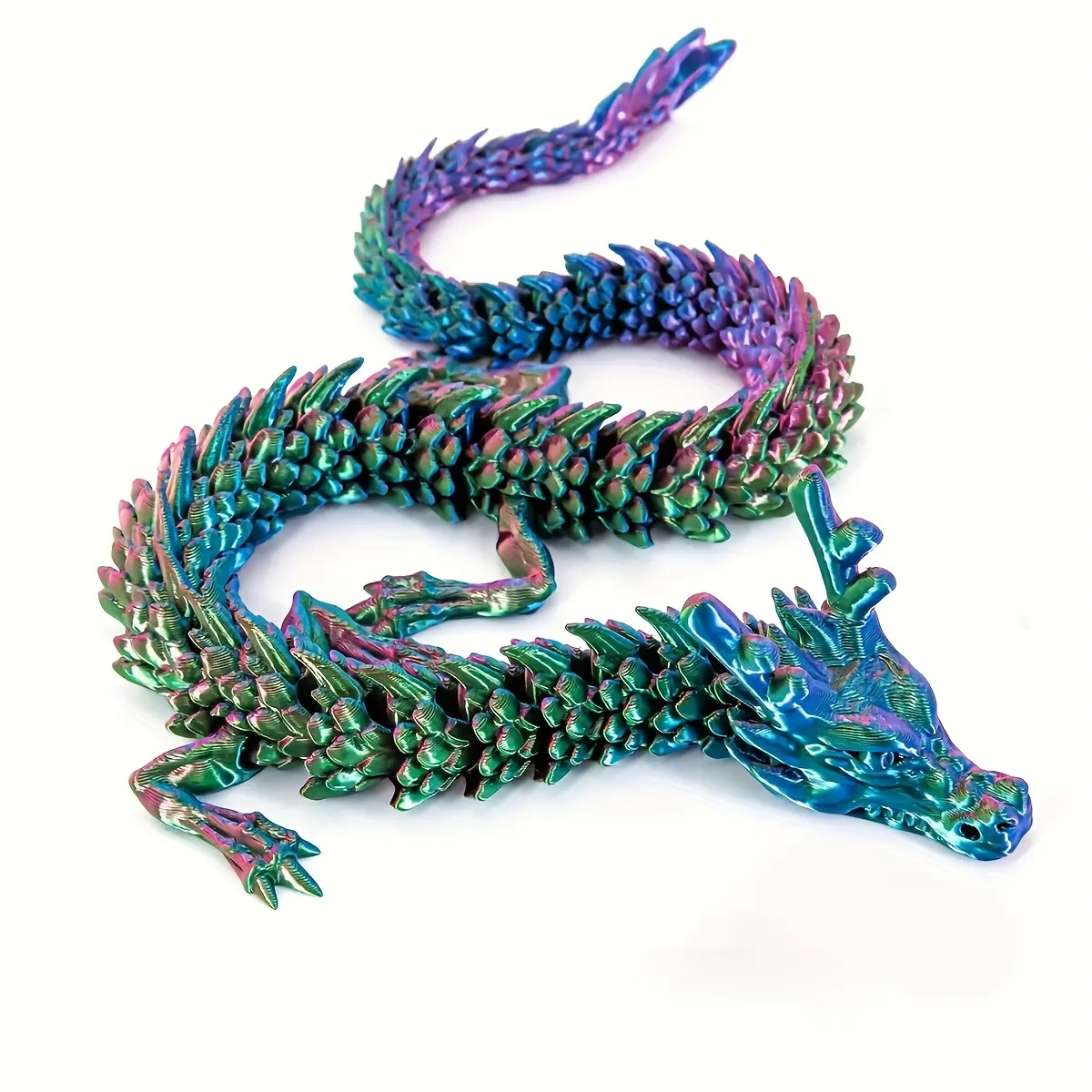 10-Piece 3D Printed Plastic Decorative Dragon Statue Figurine Set, Detachable Head, Halloween Aesthetic, Collectible Room Decor, Office Home Decor, Ideal for Dashboard & Indoor Use, summerwins