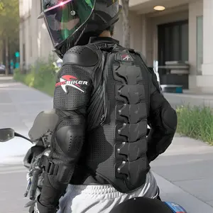 Off-road racing motorcycle armor jackets for men and women, fall-resistant with back and chest protection, breathable, all-season riding protective gear for motorcyclists