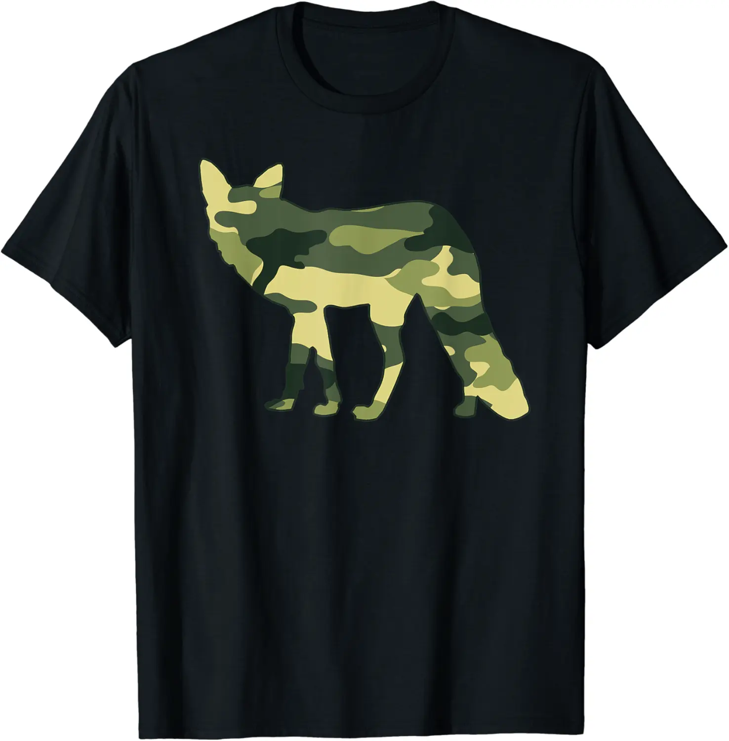 Military Fox Camo Men Print US Prairie Vixen Veteran Gift T-Shirt - Elizabethmc Shop 21B08LMV88XR