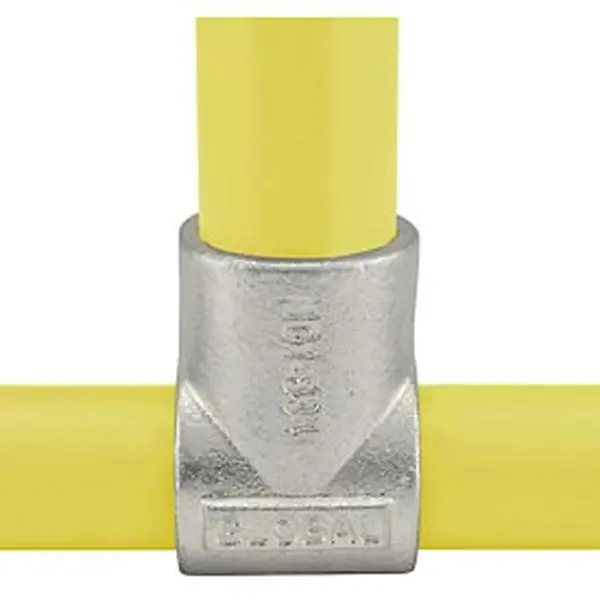 Global Industrial 798720 Galvanized Iron Pipe Fitting - Single Socket Tee, 1 inch, with Set Screws