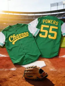 Baseball Jersey Size 55, Sport Jersey, Quick-Dry Short Sleeve, High-Quality Experience, Casual Loose-Fit, Spring & Fall Style