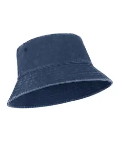 Oversize XXL Washed Bucket Hat for Men Women,Large Faded Denim Sun Hat,Packable Travel Beach Hats for Big Heads