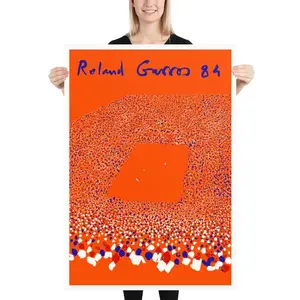 Roland Garros, 1984, Tennis Poster, Museum-Quality Giclée Printing, Birthday Gifts, Contemporary Wall Art, Valentine's Day Gift Ideas