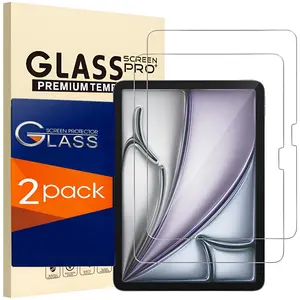 2-Pack, Screen Protector for iPad Air 11 inch M3/ M2 (Release 2025/2024) Bubble Free Tempered Glass Film