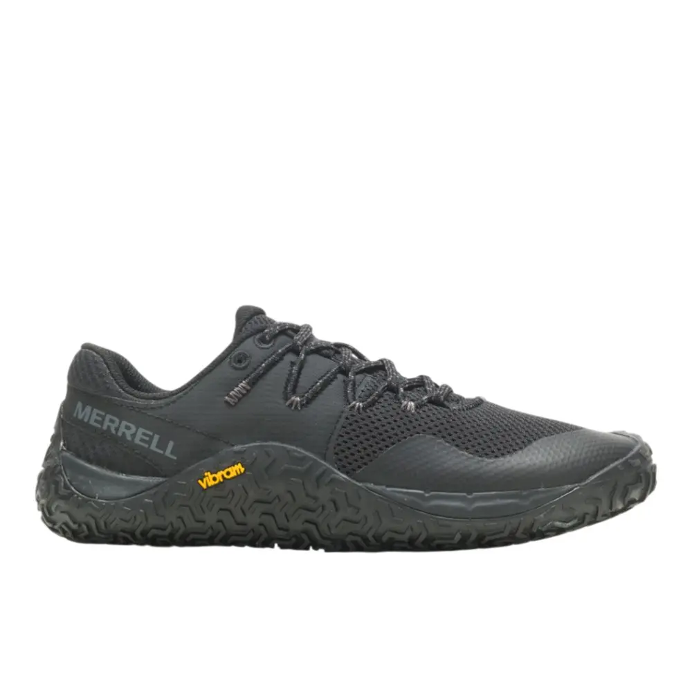 Merrell Womens Trail Glove 7 Trail Running Sneakers Shoes - Black Merrell Womens Trail Glove 7 Trail Running Sneakers Shoes - Black