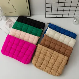 Waterproof Nylon Puffer Storage Pouch, Portable Travel Makeup Bag for Cosmetics & Electronic Accessories-MM1