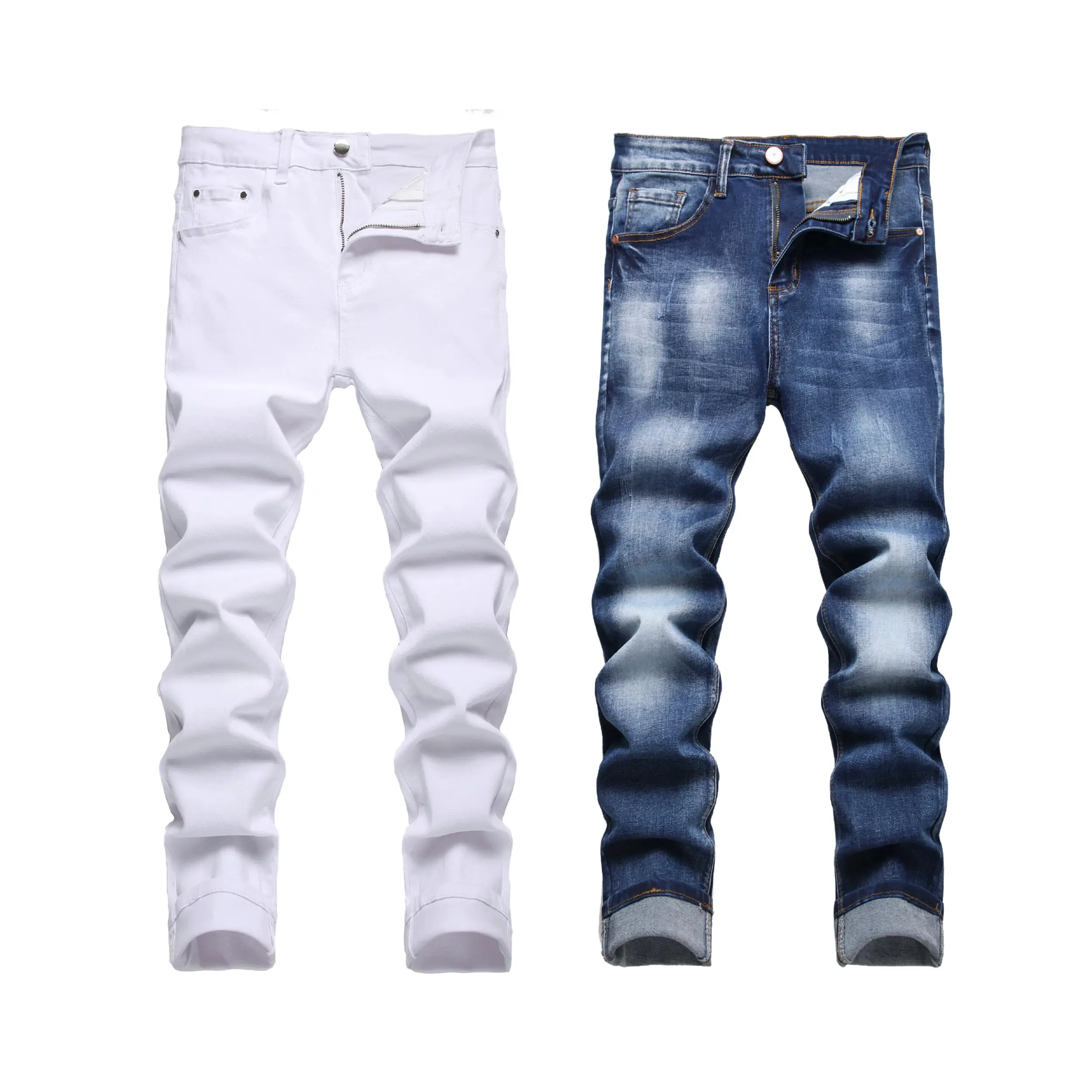 (2 Pack)White-Blue