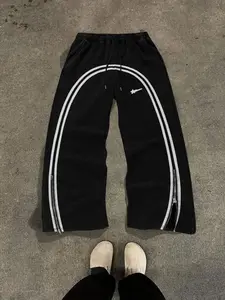 Men's Regular Fit Star Print Straight Leg Pants, Casual Comfy Breathable Trousers for Spring & Fall, Men's Bottoms for Daily Wear