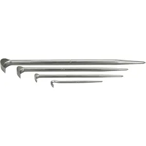 OTC Tools 7176 4 Piece Rolling Head Pry Bar Kit