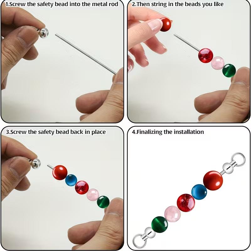 15 PCS Beadable Keychains with Gift Bags for Beads Bulk Blank Bar ID Name Badge Reels with Belt Clip Beadable Items for Nurse Teacher Office Jewelry DIY Gift