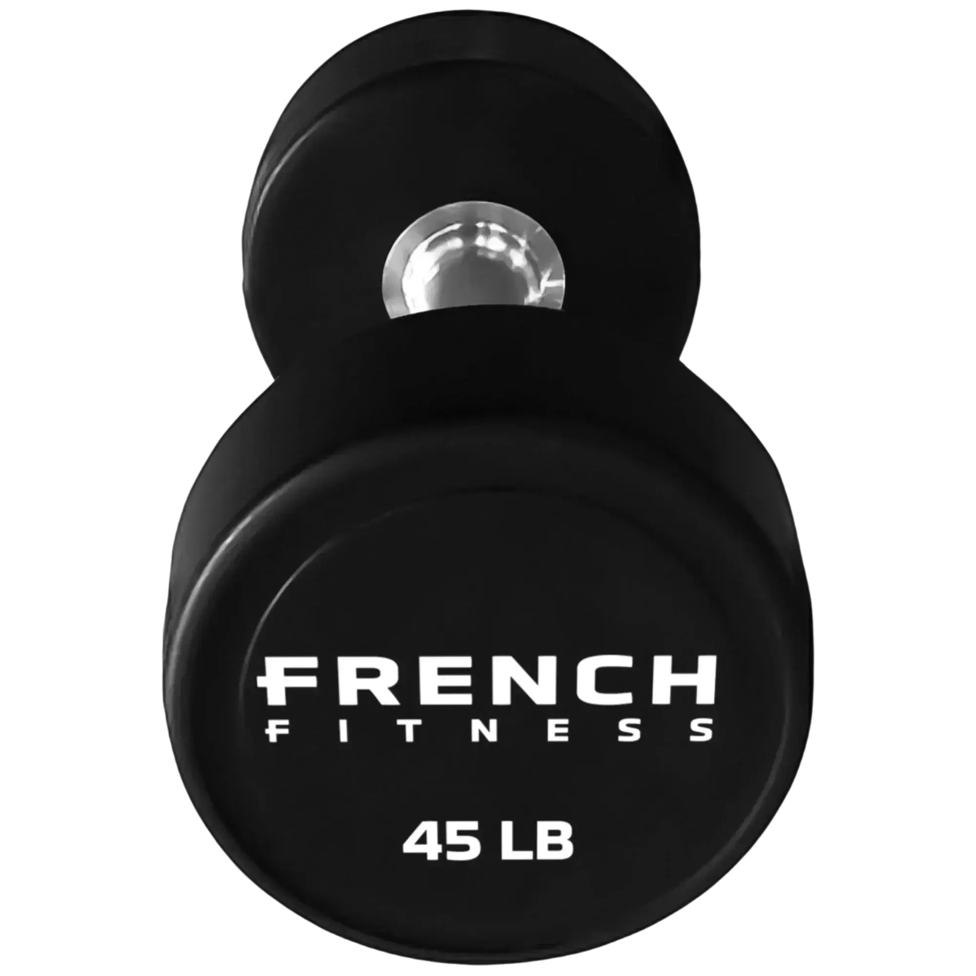 French Fitness Urethane Round Pro Style Dumbbell V2 45 lbs - Single (New)
