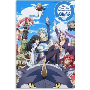 Anime That Time I Got Reincarnated As A Slime Poster Canvas Posters Wall Art Prints Decor Poster