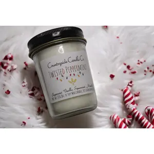 8oz Twisted Peppermint Soy Candle