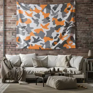 Unique Wild Duck Camo Tapestry, Artistic Digital Printed Wall Hanging, Cozy Multi-Use Wall Blanket for Bedroom & Living Room, Lightweight Decorative Piece, Perfect Housewarming Gift