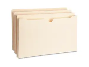 Business Source File Pocket Straight Tab 1" Exp. 200 Cap. Legal 50/BX MLA 65801