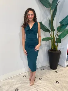 KALINA DRESS MIDNIGHT TEAL