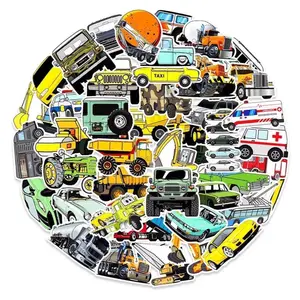 50 Pack Of Vehicle Transportation Stickers. Construction, Farm, Police, EMS