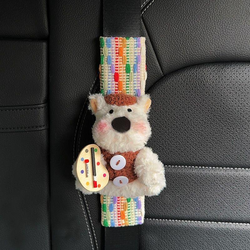 West Highland White Terriercar Seatbelt Shoulder Cover Universal Interior Accessory Anti-Choke Protective Cover Easy to Use for All Passengers