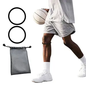 Patellar Tendon Support Strap Knee Bands for Youth, Basketball Patella Tendon Stabilizer Knee Brace Silicone Band Knee Brace Elasticity Fixed Protection Patellar Ring for Running Sports Working Out (Black)   Saver Patellabands