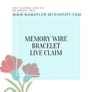 mamaFlor LIVE Memory Wire Bracelet Claim - beaded wrap bracelet