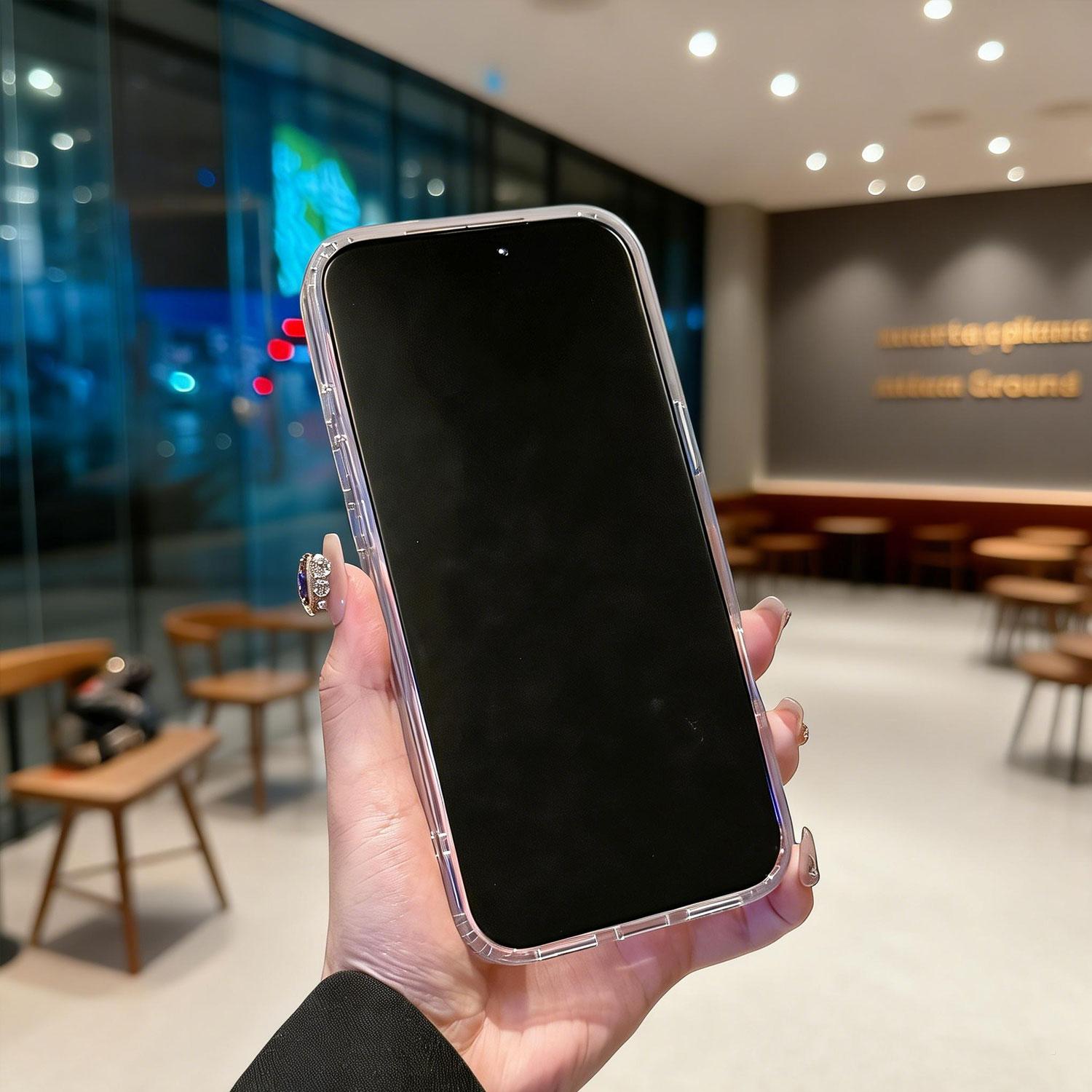 Laser PrismGlow Color-Shift Iridescent Clear Phone Case, Sparkly Cute Design, MagSafe Magnetic Cover for iPhone 17 16 15 14 13 12 Pro Max