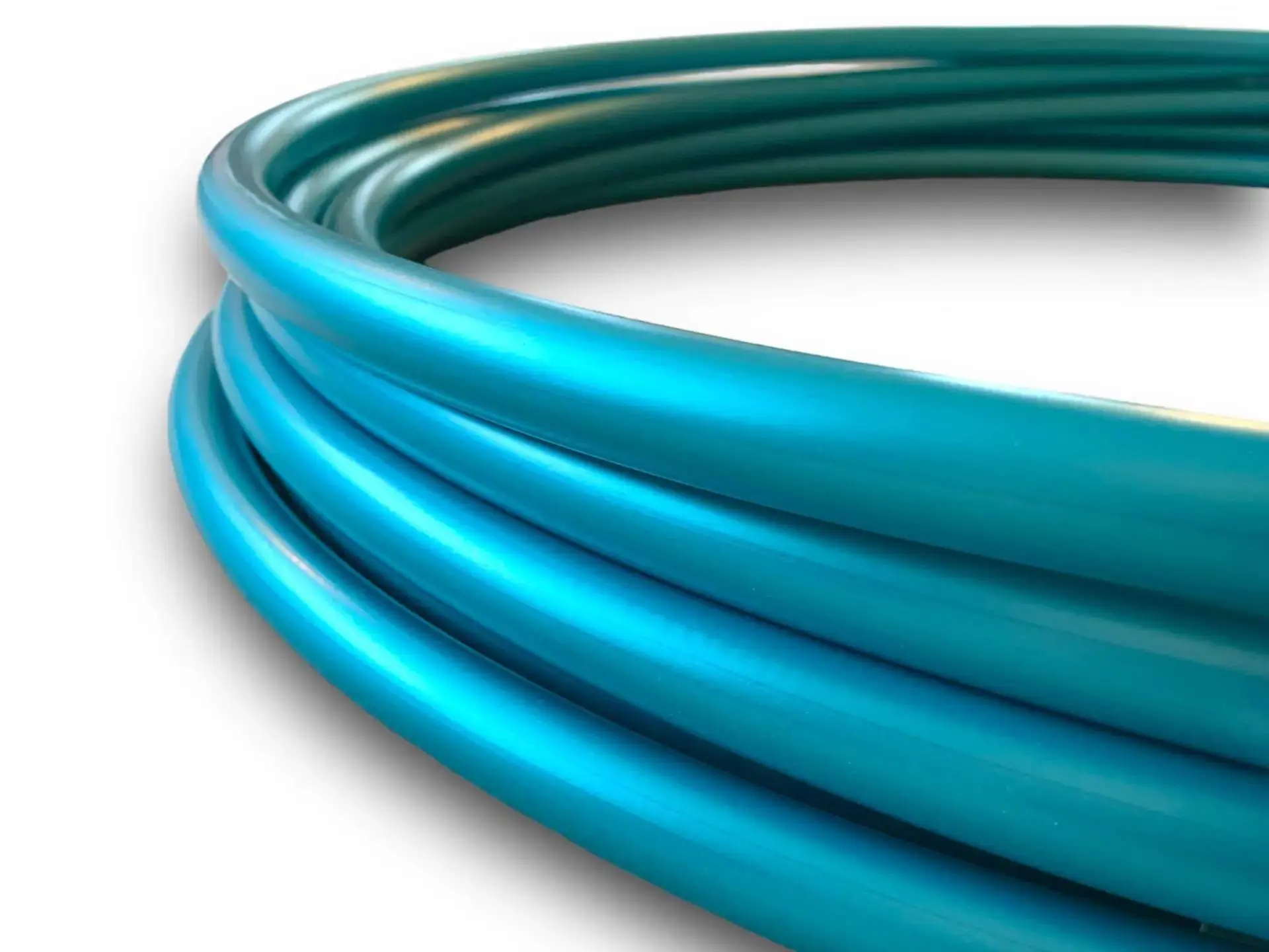 Mini's Double Set Teal Shadow Pearl Color Shifting Hula Hoops 5/8 or 3/4 Polypro (2 qty)