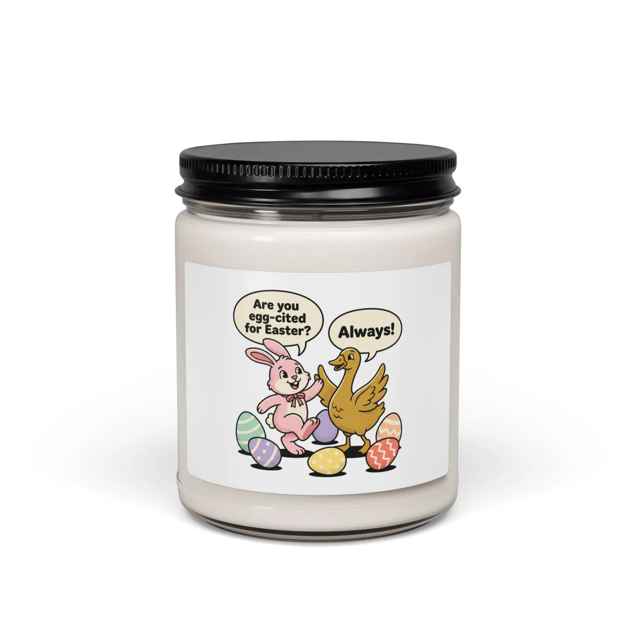 Easter Bunny Aesthetic Soy Candle, Pastel Spring Vintage Bunny Cottagecore