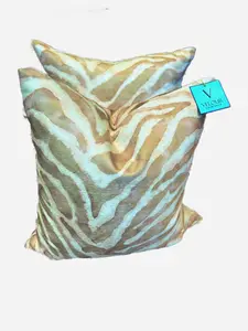 NAMIB TAUPE ZEBRA VELVET PILLOWS