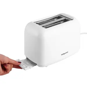 Compact 2 Slice Mini Fully Automatic Household Bread Toaster Perfect for Quick Delicious Homemade Breakfast Every Day