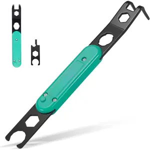 Metal Solar MC4 Disconnect Tool made by Heavy-Duty Steel,T4,PV4,PV4-S,H4 Solar Panels Spanner 5-in-1 Wrench for Assembly and Disassembly PV Connectors,Professional-Grade for Installers&DIY