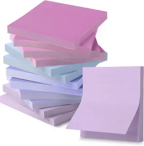 Mr. Pen- Sticky Notes, 3" x 3", 12 Pads, 600 Sheets, Purple Shades, Self-Stick Note Pads Bulk