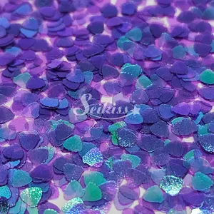 Purple Seashells Shape Glitter - Purple Glitter