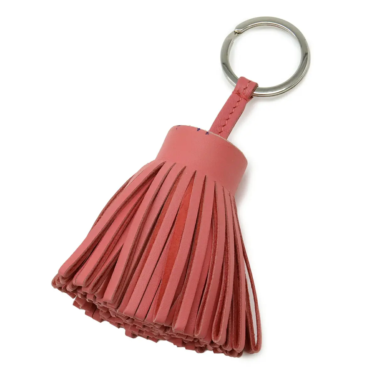 Pre-owned HERMÈS Lambskin Small Leather Goods Carmen Agneau Milo Keyring