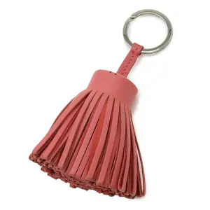 Pre-owned HERMÈS Lambskin Small Leather Goods Carmen Agneau Milo Keyring