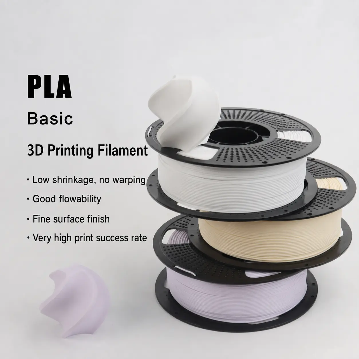 PLA 1.75mm 250g Matte 3D Printing Filament Low Warp Eco Material For Custom Home DIY Decor Projects