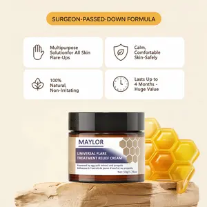 Universal Flare Care Drawing Salve – Multi-Purpose Skin Care Balm for Irritated Skin, Anti-Chafing, Soothing Relief with Propolis & Egg Yolk Extract, 50g