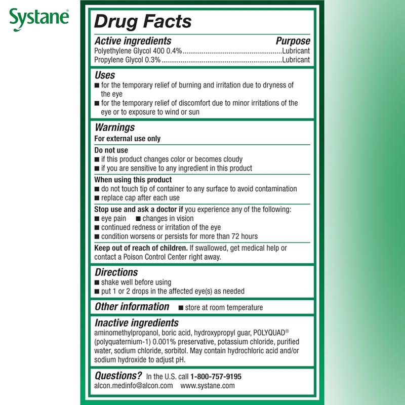 Systane Ultra Eye Drops, Artificial Tears for Dry Eye, Twin Pack, 10-mL Each